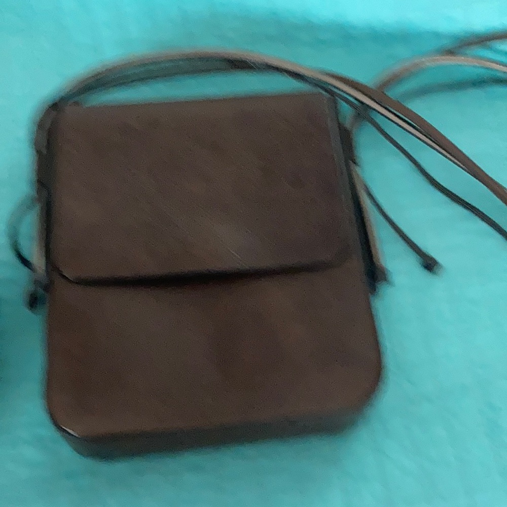 Brunello Cucinelli brown leather cross body bag